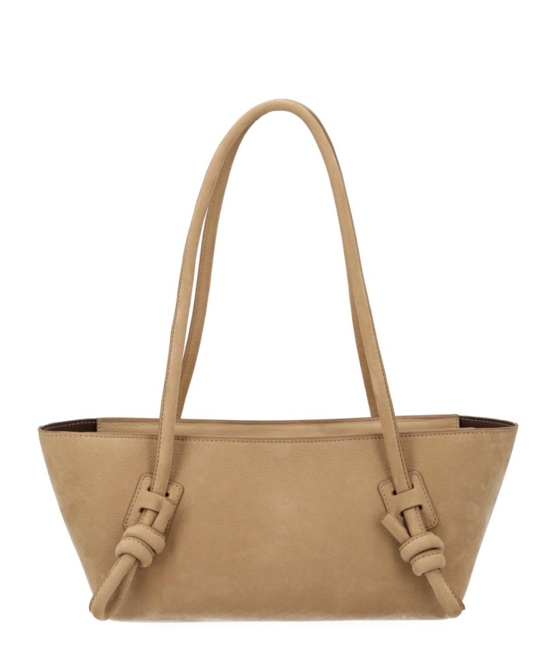 HEREU Бежевая кожаная сумка через плечо, фото 1