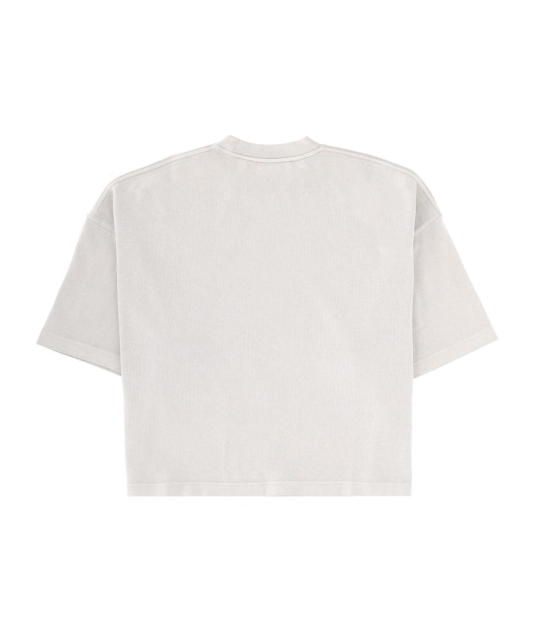 JACQUEMUS Бежевая хлопковая футболка, фото 2