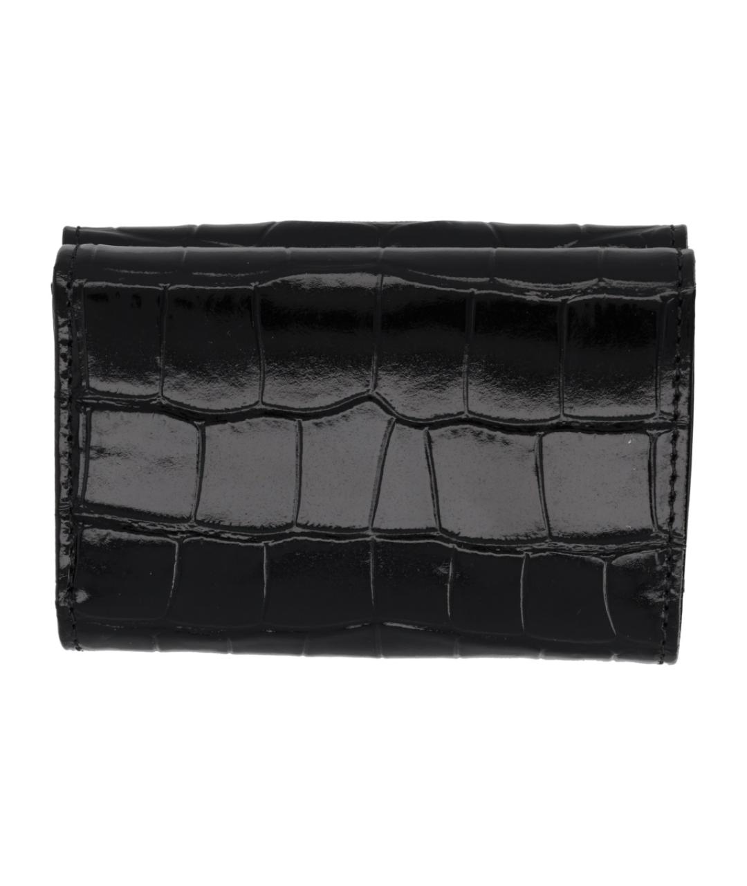 VIVIENNE WESTWOOD Черный кожаный кошелек, фото 2