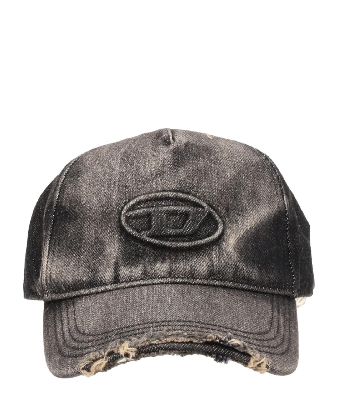 DIESEL Серая хлопковая кепка/бейсболка, фото 1