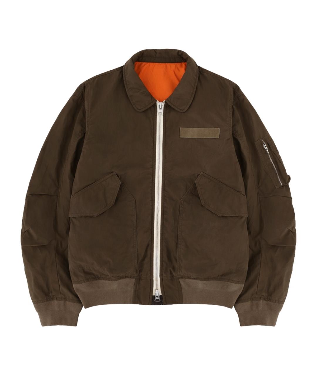 SACAI Коричневая полиамидовая куртка, фото 1