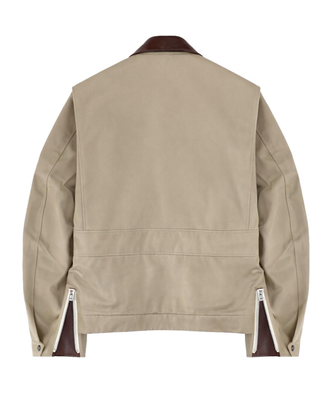 SACAI Бежевая хлопковая куртка, фото 2