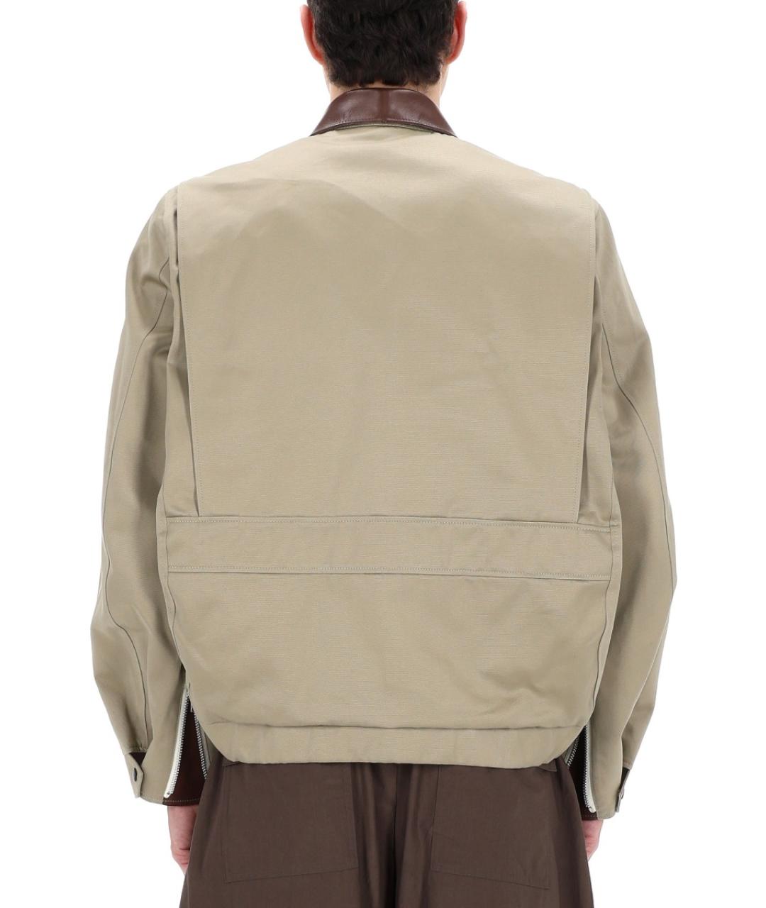 SACAI Бежевая хлопковая куртка, фото 4