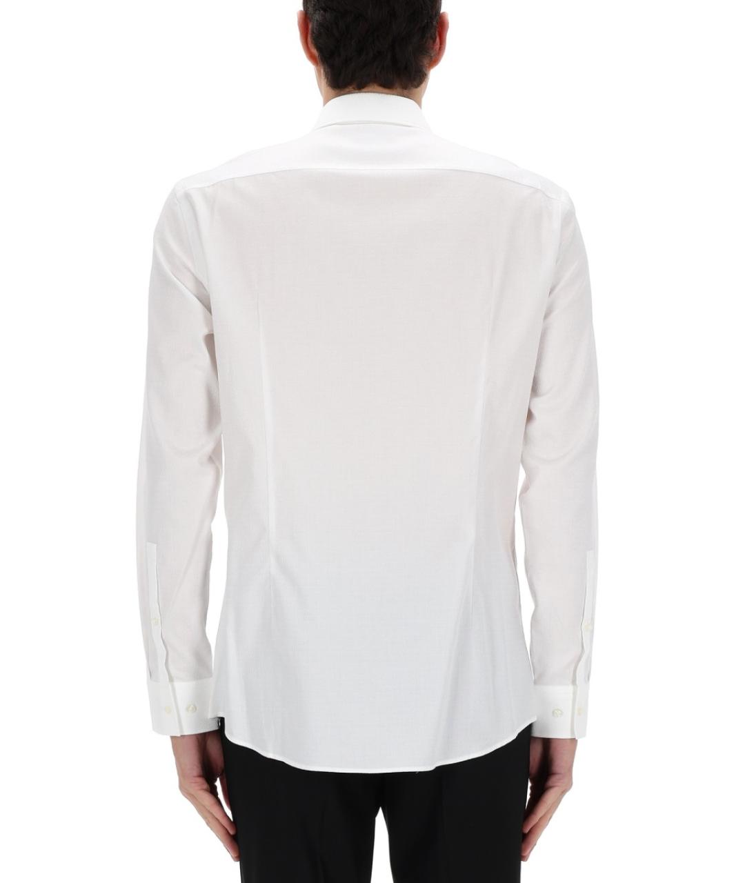 HUGO Белая хлопковая кэжуал рубашка, фото 4