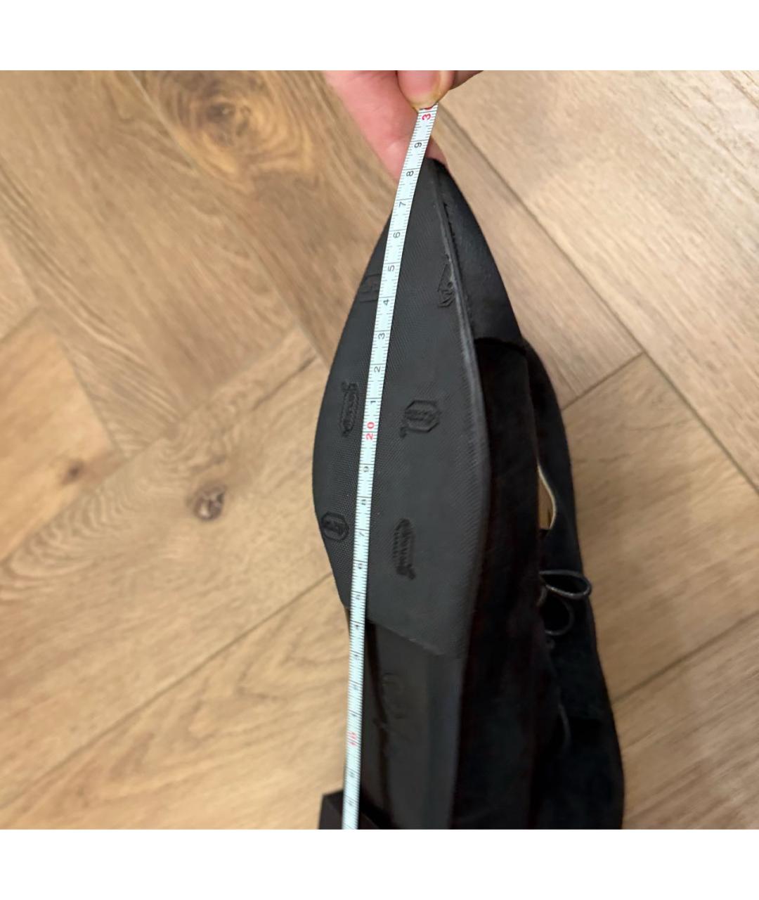 CHANEL Черные замшевые брогги и оксфорды, фото 8