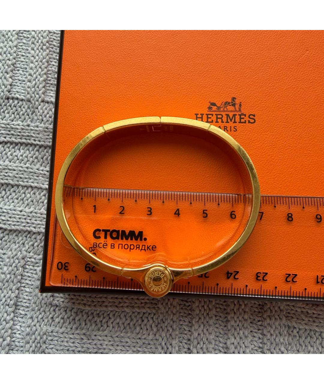 HERMES Черный браслет, фото 6