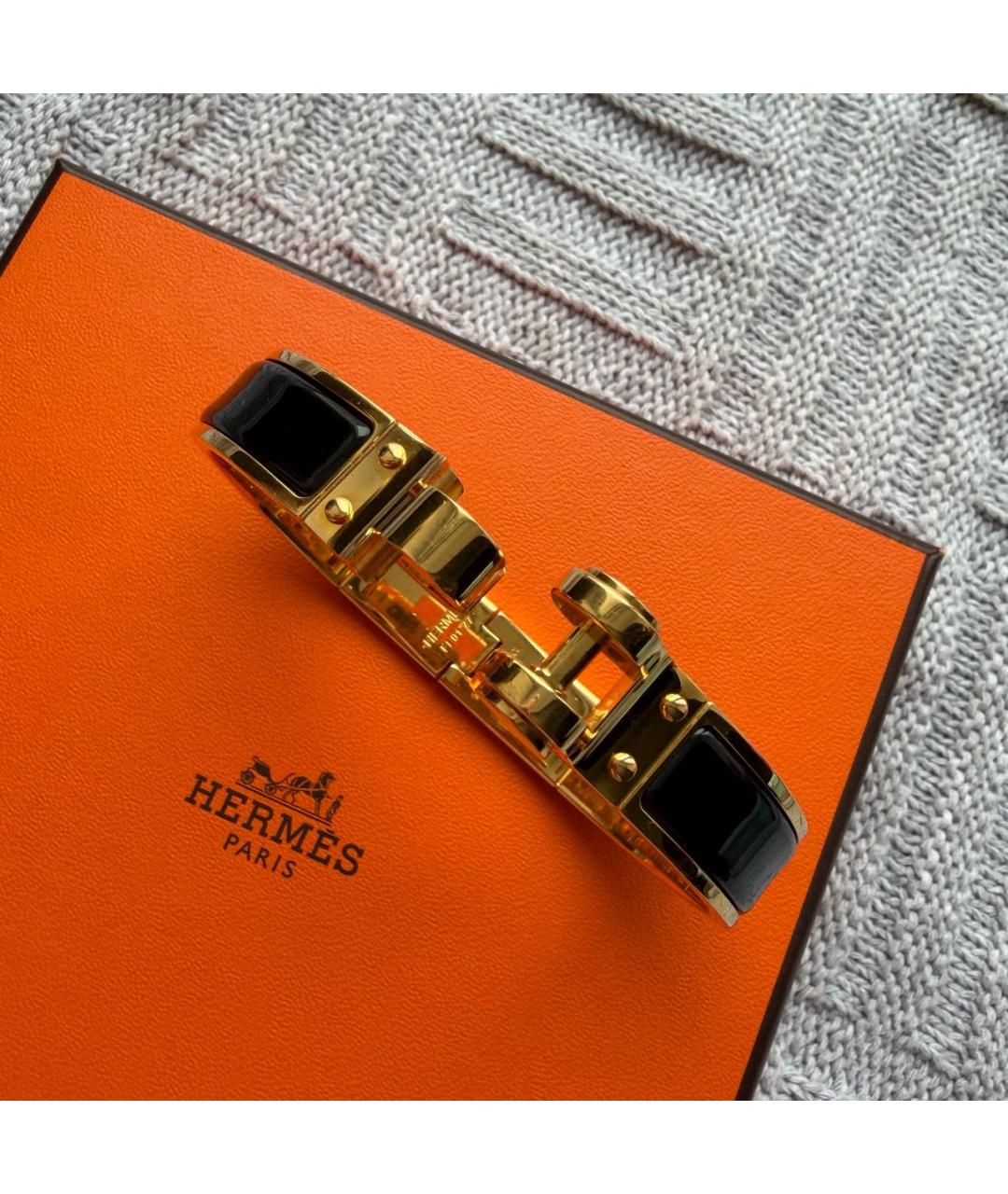 HERMES Черный браслет, фото 3