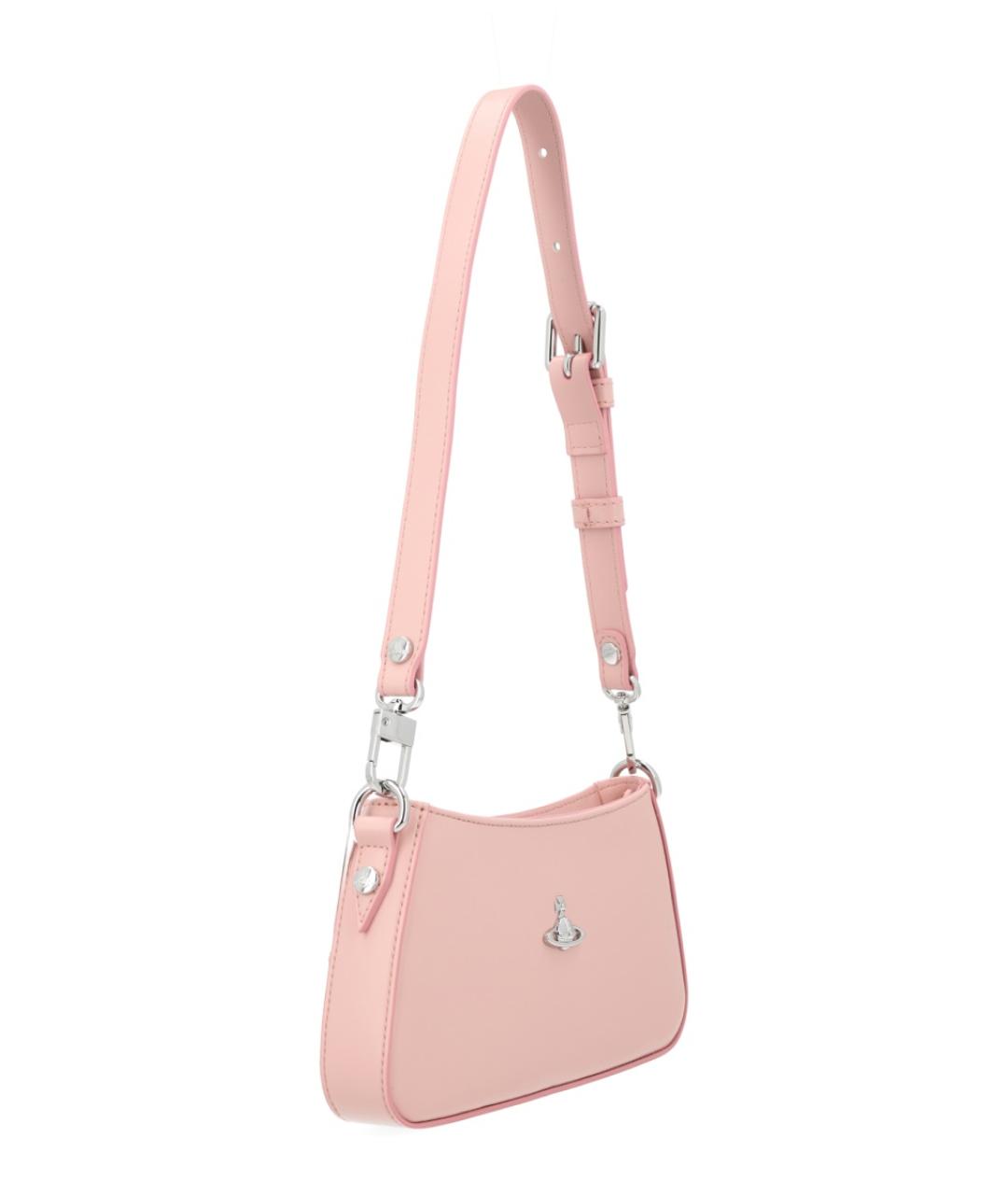 VIVIENNE WESTWOOD Розовая сумка через плечо из искусственной кожи, фото 2