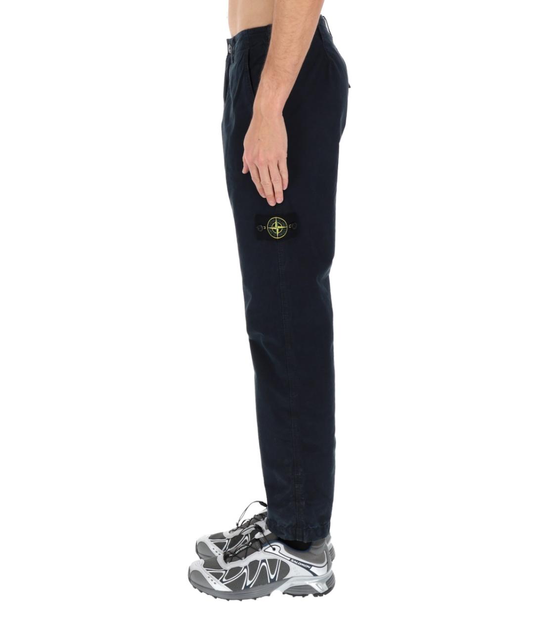 STONE ISLAND Хлопковые повседневные брюки, фото 4