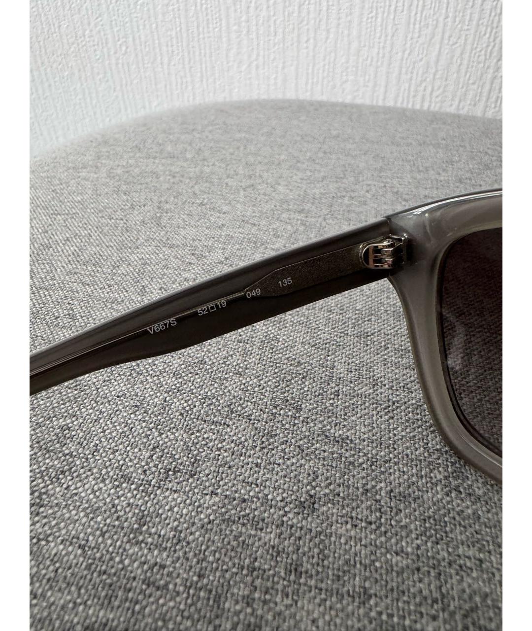 VALENTINO Серые пластиковые солнцезащитные очки, фото 5