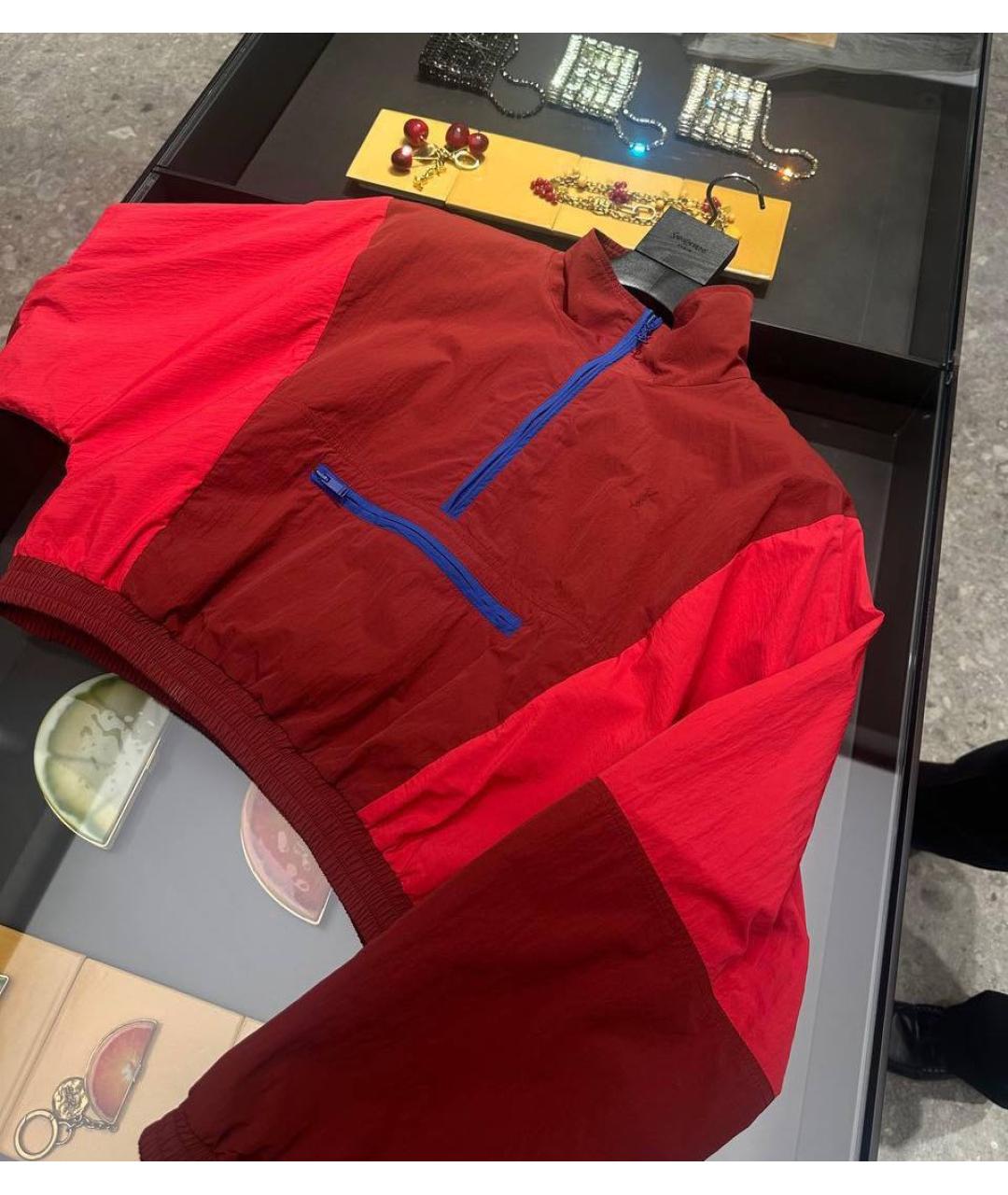 SAINT LAURENT Красная куртка, фото 3