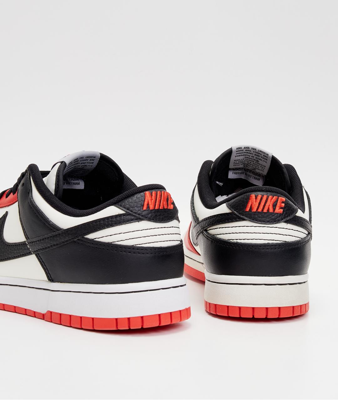 NIKE Красные кожаные низкие кроссовки / кеды, фото 3