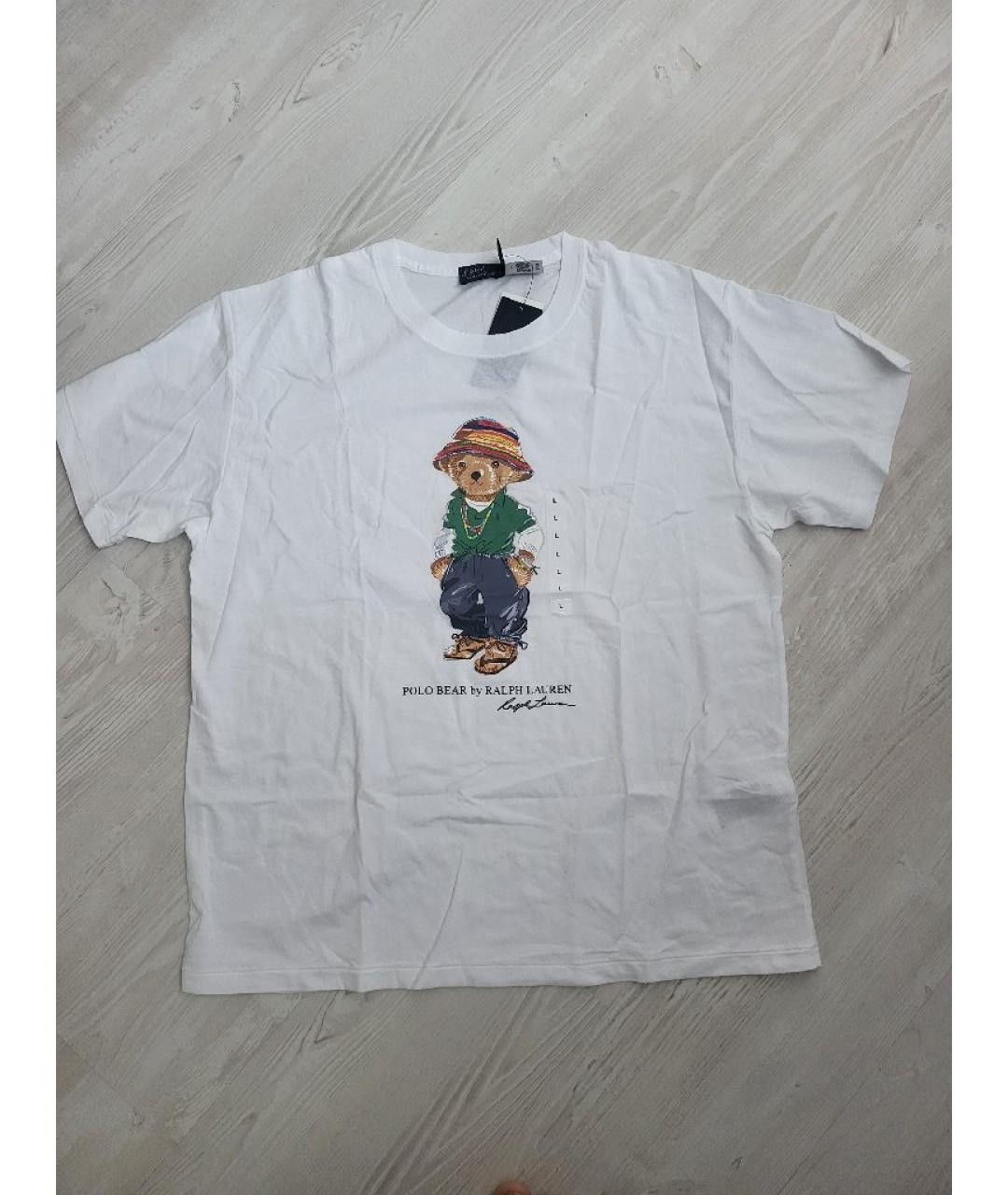 POLO RALPH LAUREN Белая хлопковая футболка, фото 8