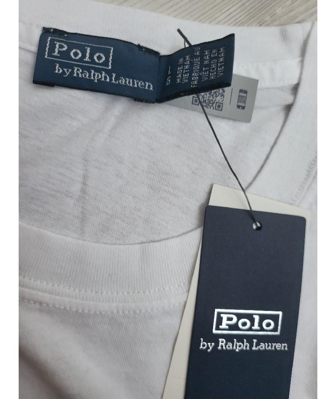 POLO RALPH LAUREN Белая хлопковая футболка, фото 7