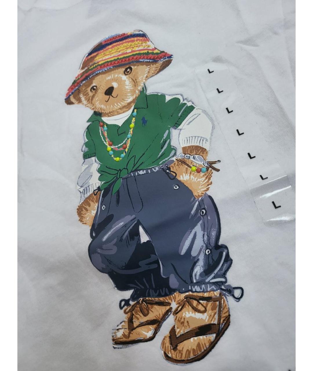 POLO RALPH LAUREN Белая хлопковая футболка, фото 3