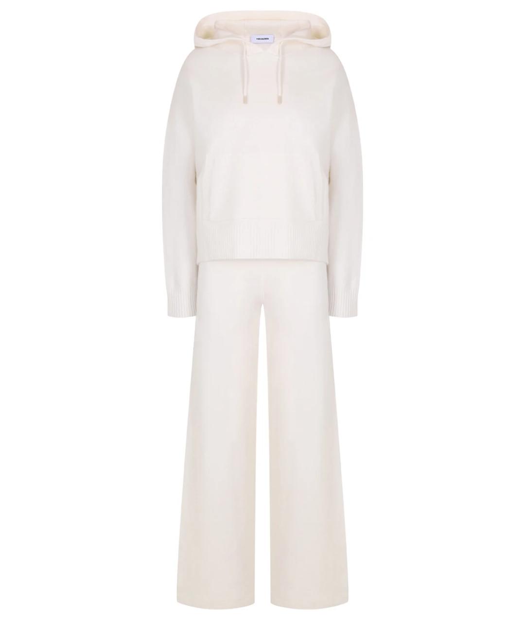 YVES SALOMON Белый костюм с брюками, фото 1