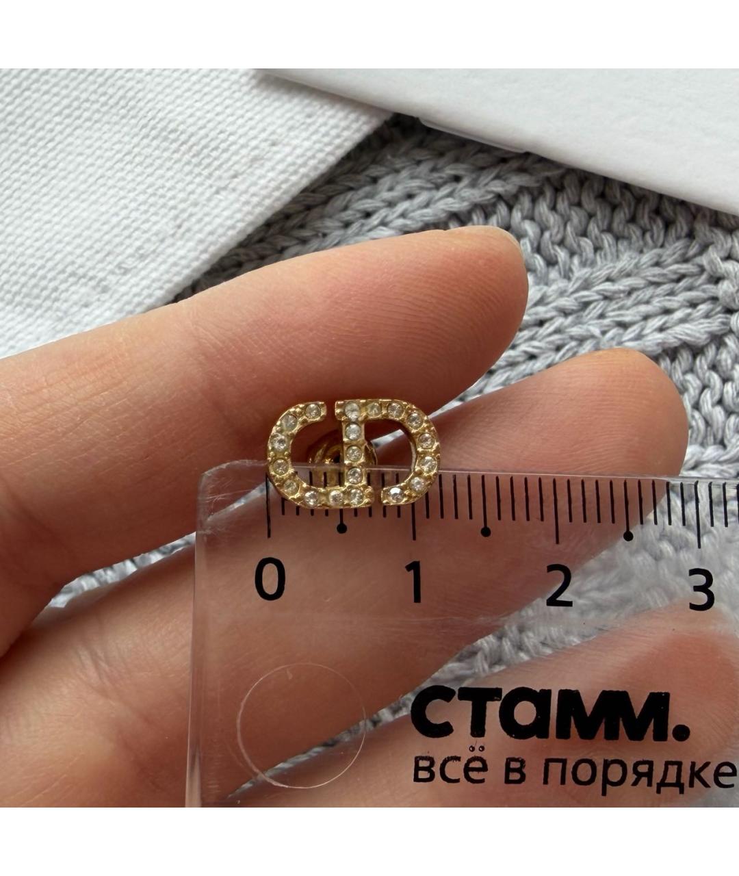 CHRISTIAN DIOR Золотые серьги, фото 6