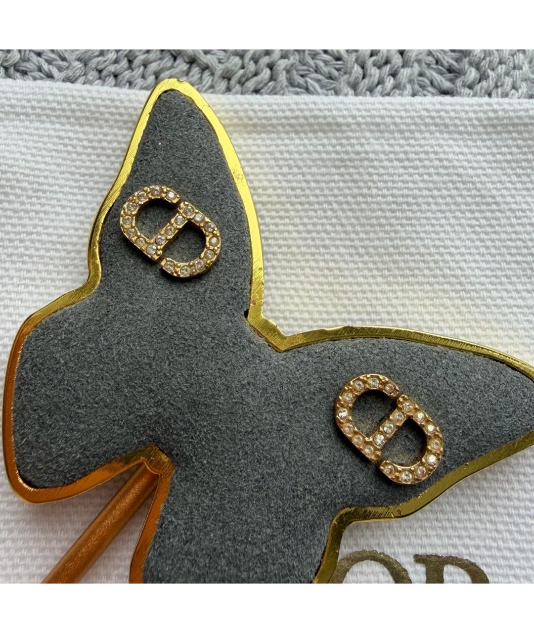 CHRISTIAN DIOR Золотые серьги, фото 8