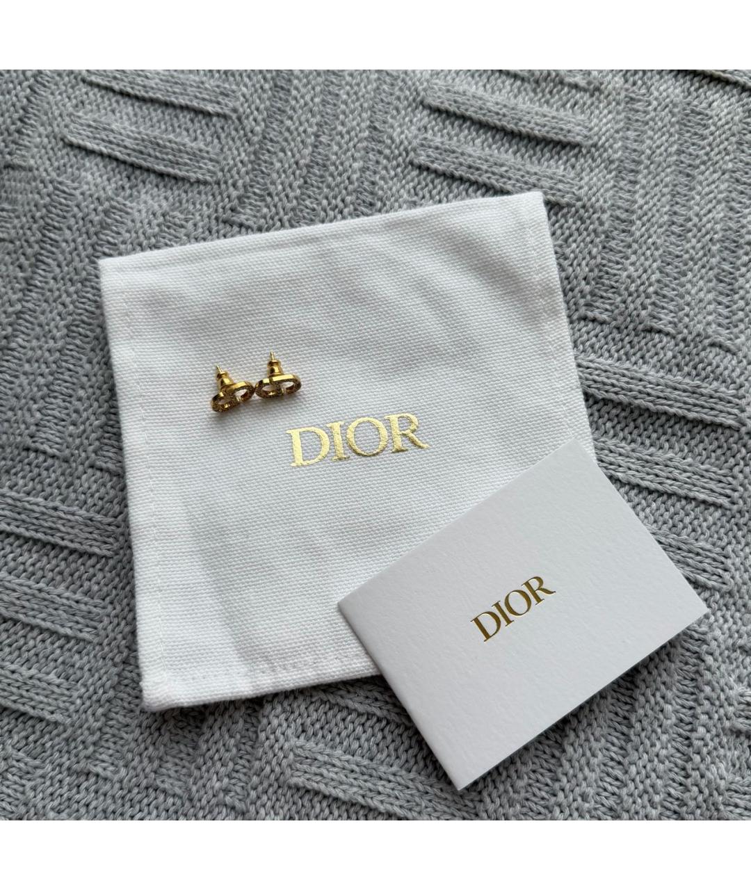 CHRISTIAN DIOR Золотые серьги, фото 2