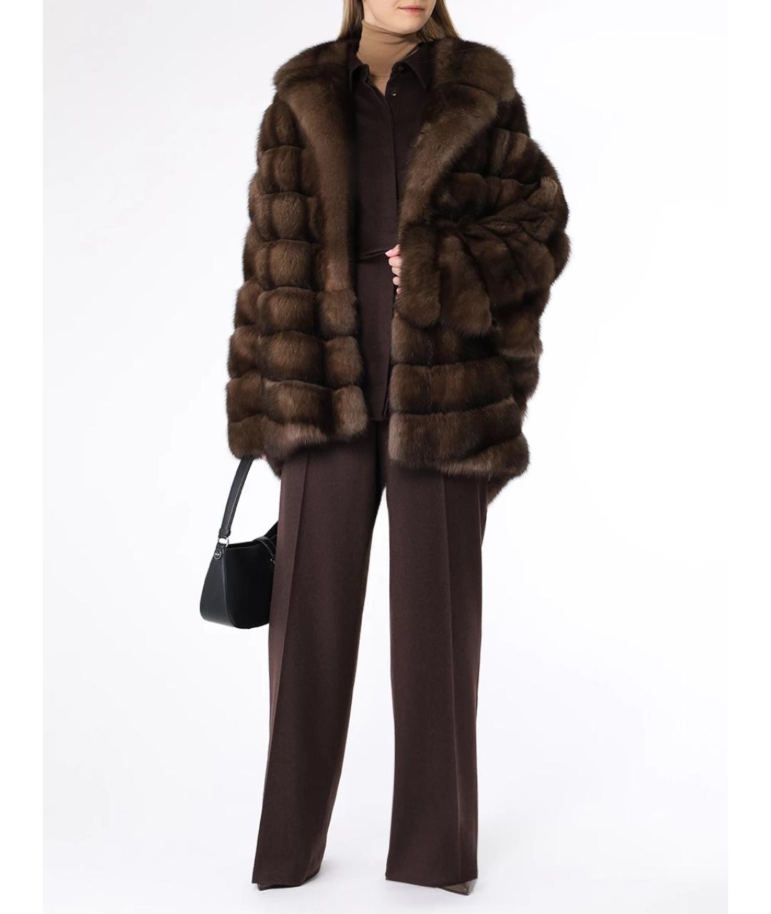 KITON Коричневый кашемировый костюм с брюками, фото 2