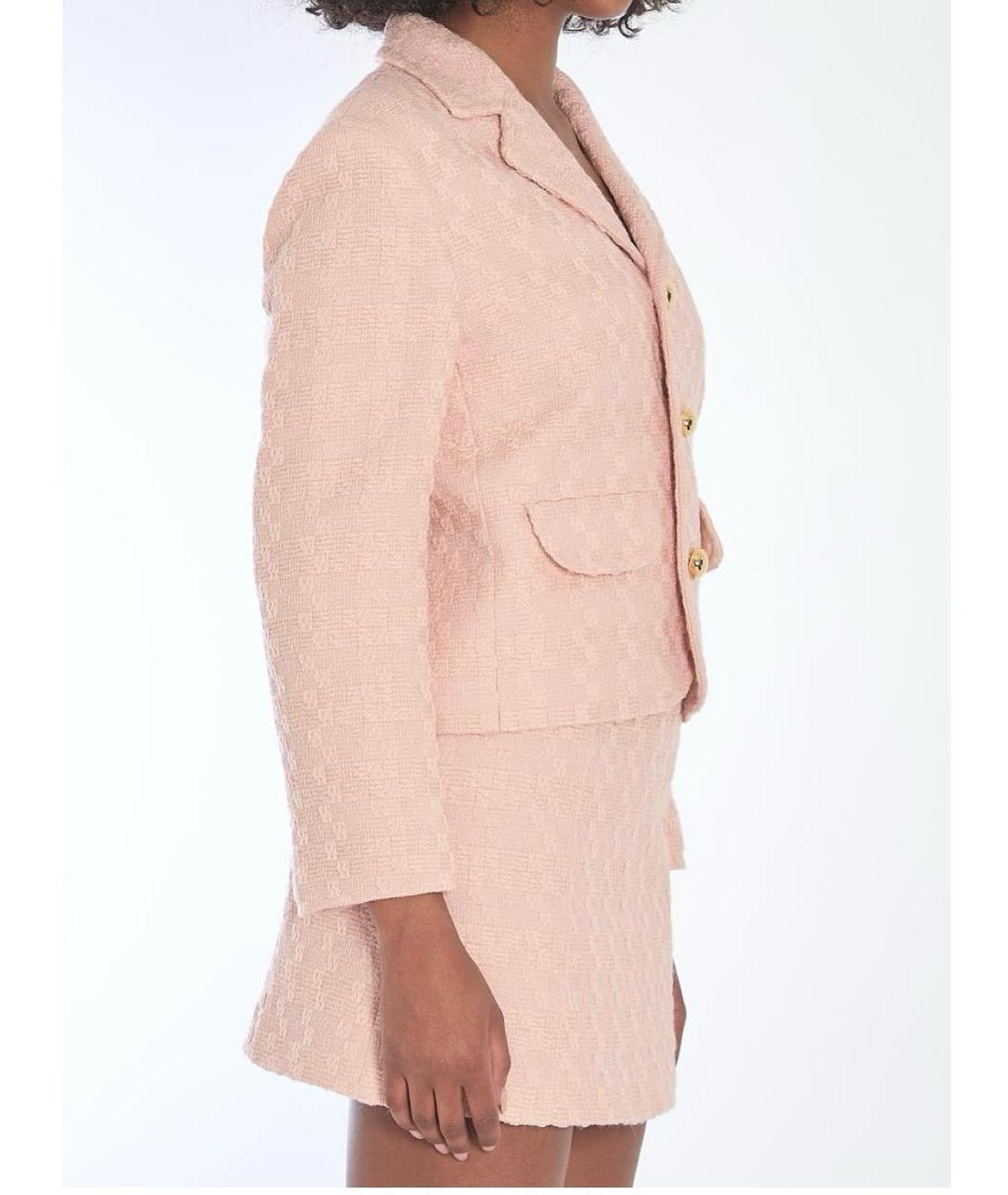 CELINE Бежевый шерстяной жакет/пиджак, фото 7