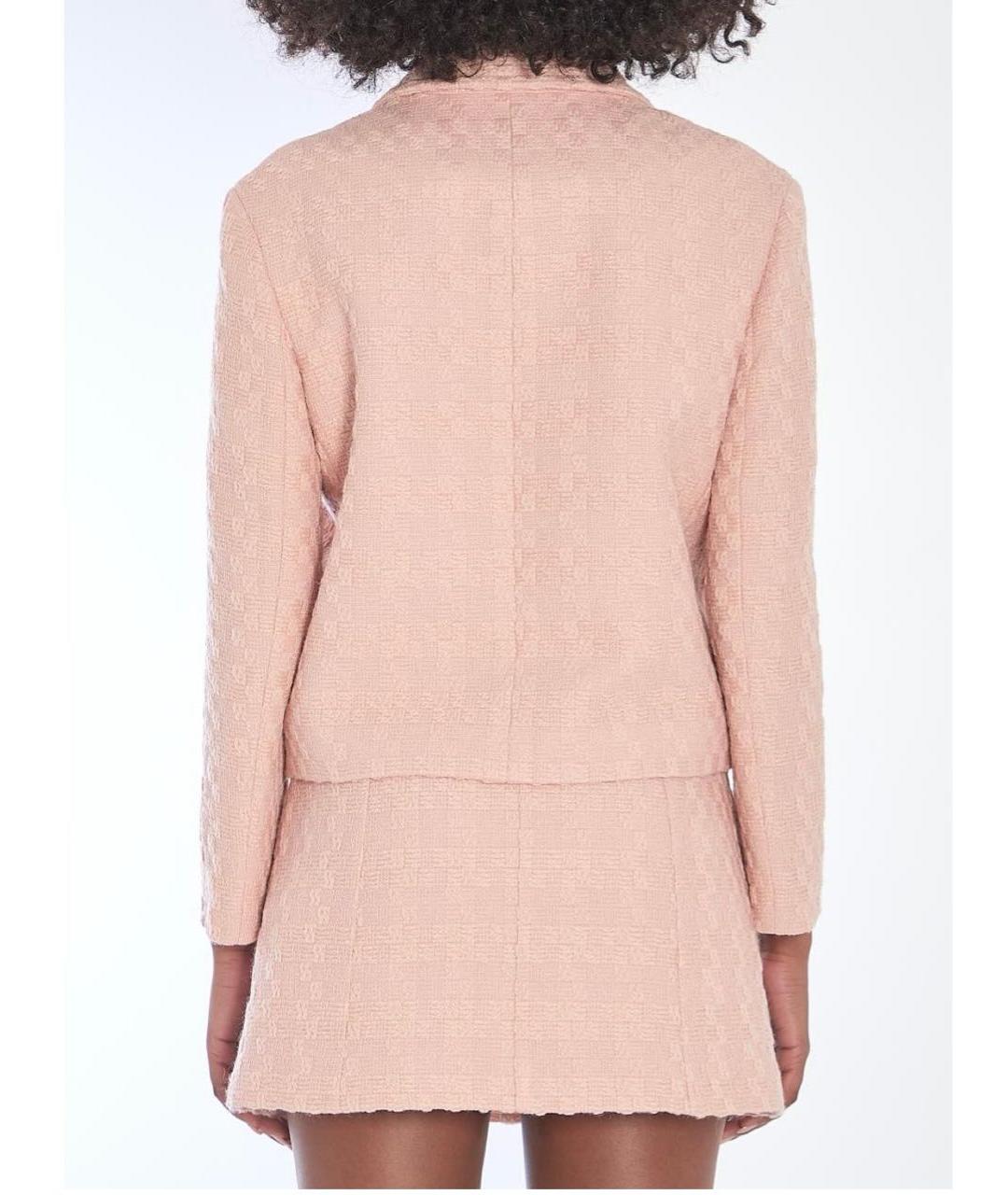 CELINE Бежевый шерстяной жакет/пиджак, фото 2