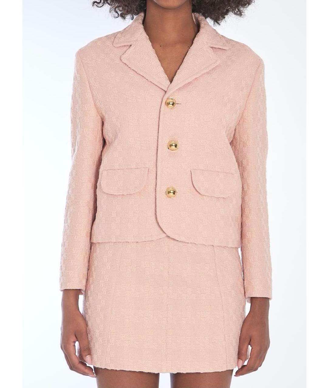 CELINE Бежевый шерстяной жакет/пиджак, фото 8