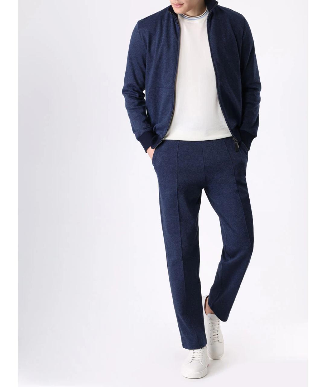 CANALI Синий повседневный костюм, фото 2