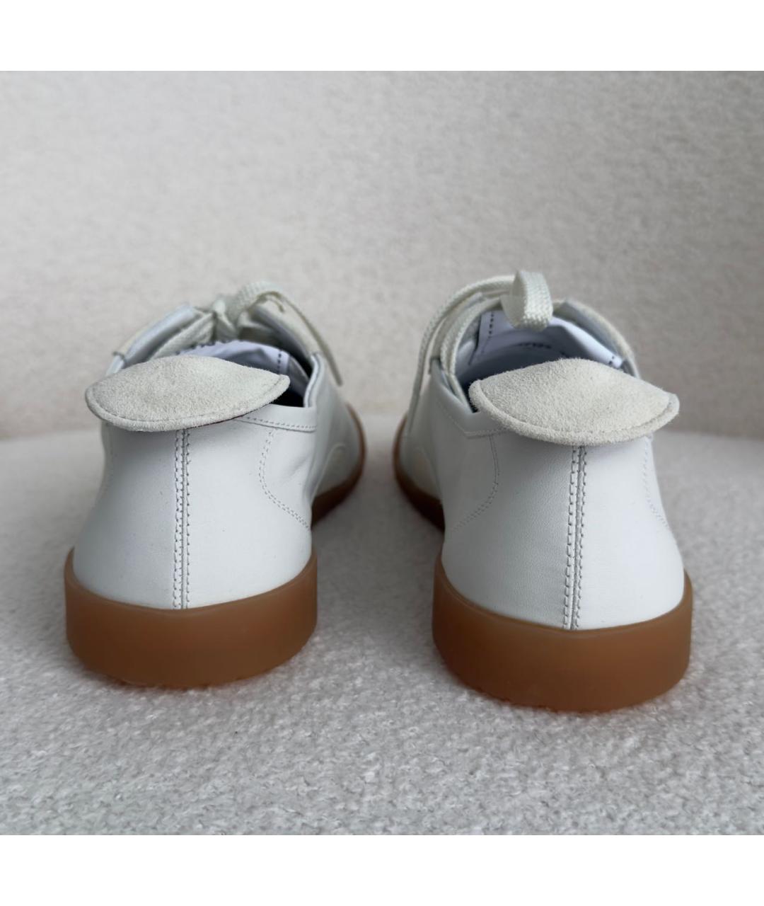 CHANEL Белые кожаные кеды, фото 4