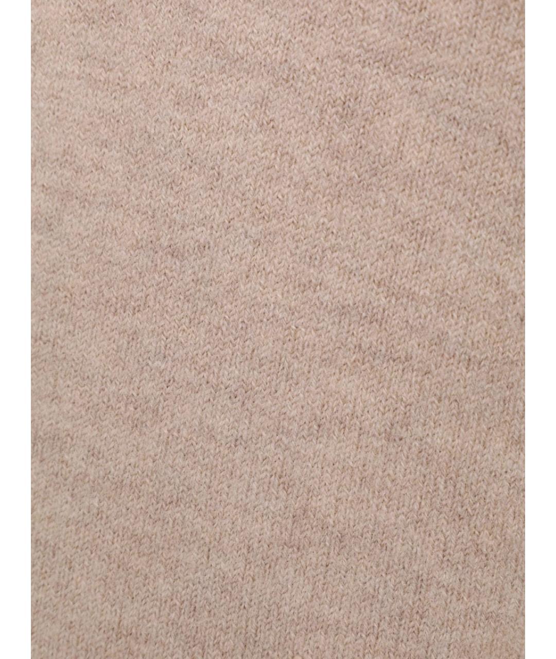 YVES SALOMON Бежевый шерстяной костюм с брюками, фото 9