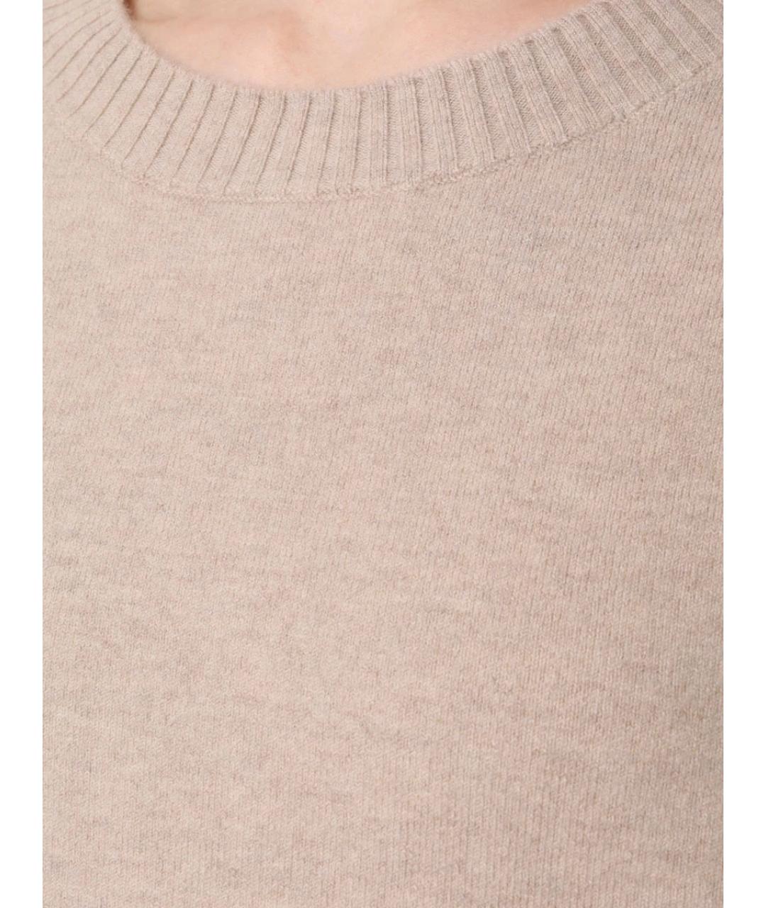 YVES SALOMON Бежевый шерстяной костюм с брюками, фото 5