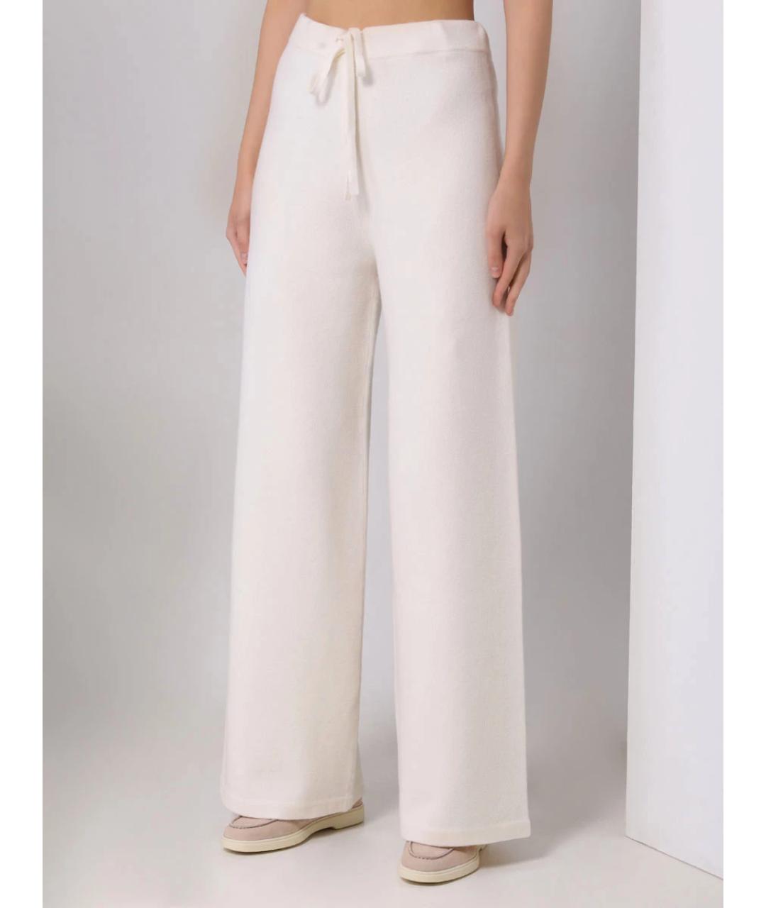 YVES SALOMON Белый шерстяной костюм с брюками, фото 8