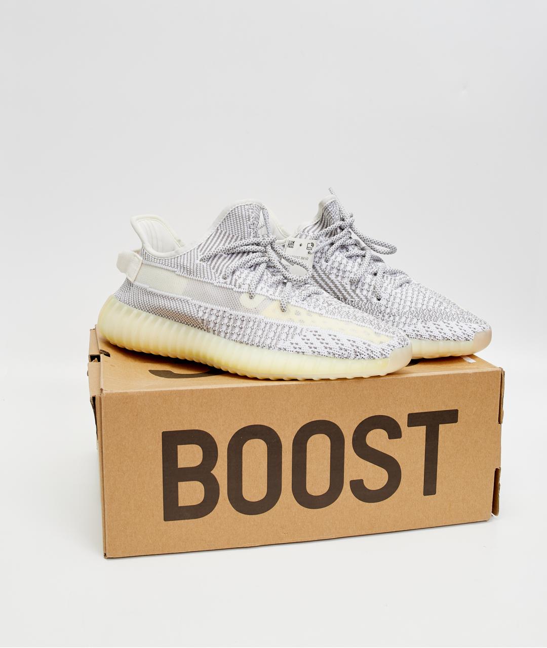 ADIDAS YEEZY Серые текстильные низкие кроссовки / кеды, фото 6