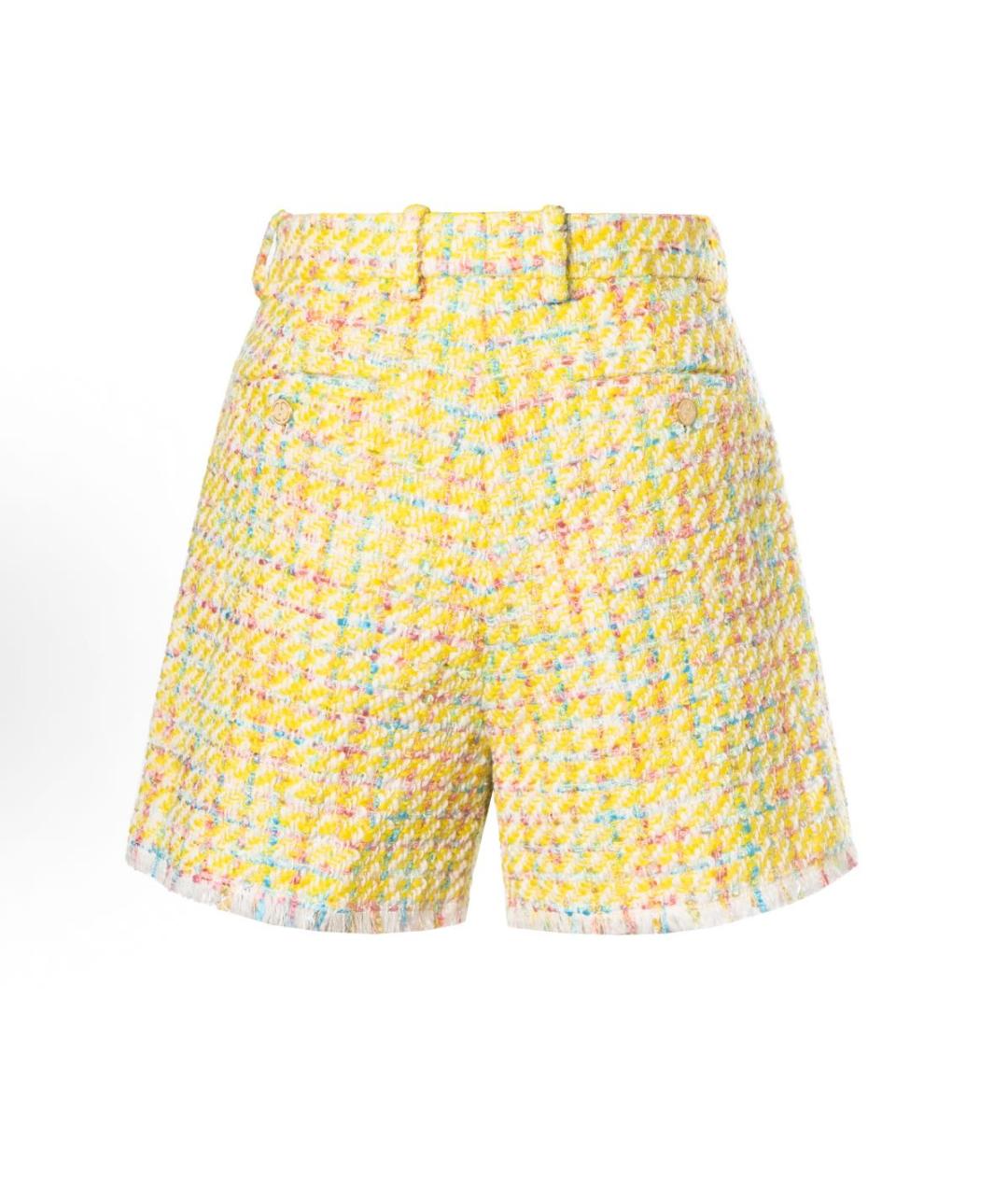 GUCCI Желтые шерстяные шорты, фото 2