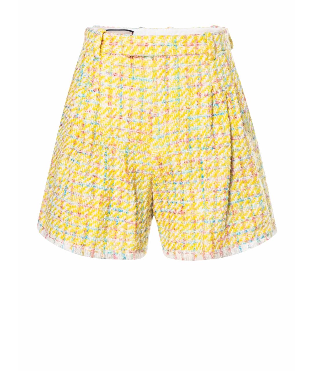 GUCCI Желтые шерстяные шорты, фото 1