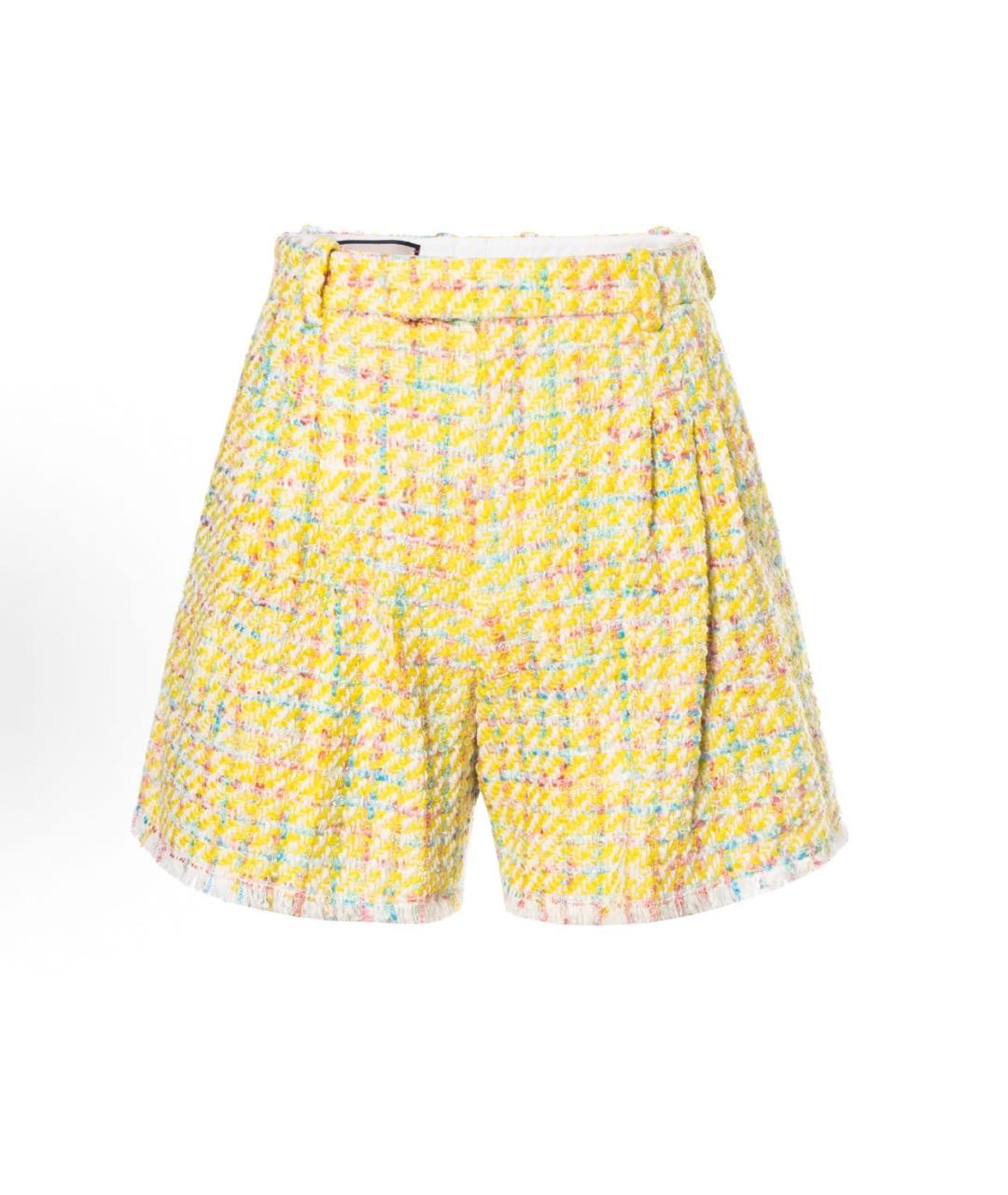 GUCCI Желтые шерстяные шорты, фото 9