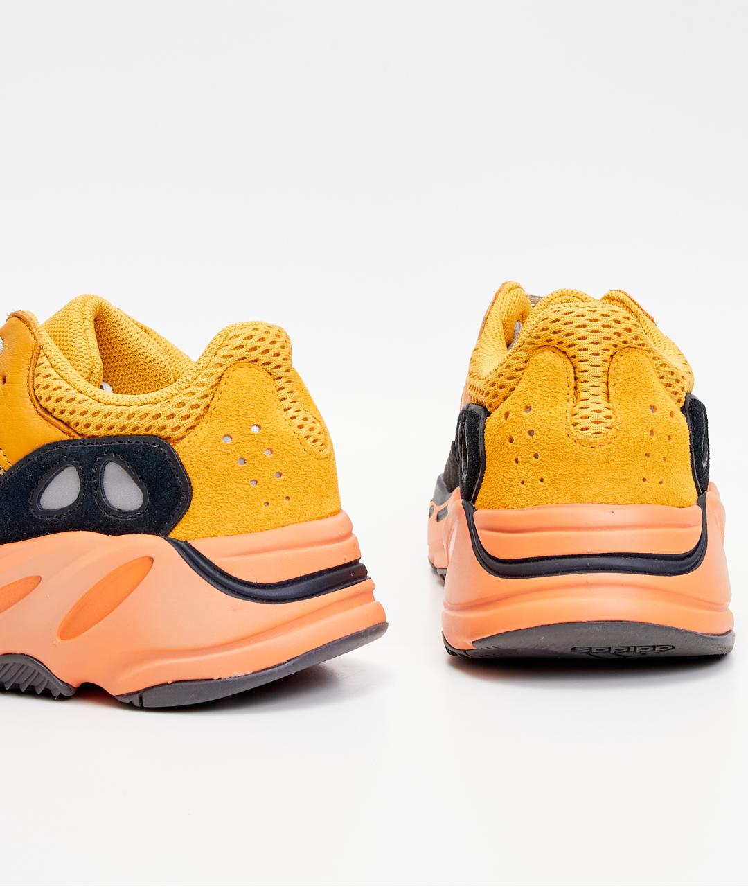 ADIDAS YEEZY Желтые текстильные низкие кроссовки / кеды, фото 3