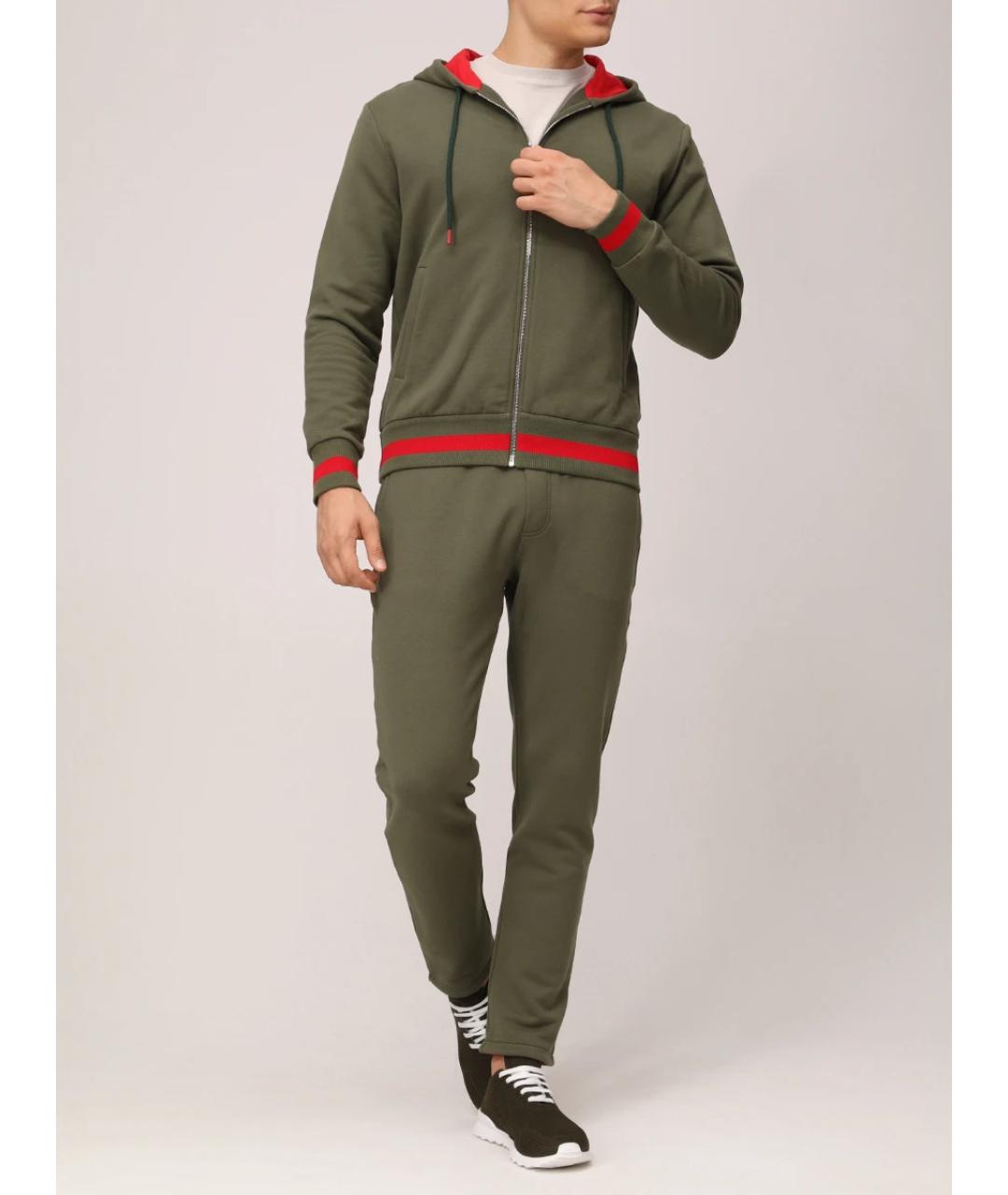 KITON Зеленый повседневный костюм, фото 2