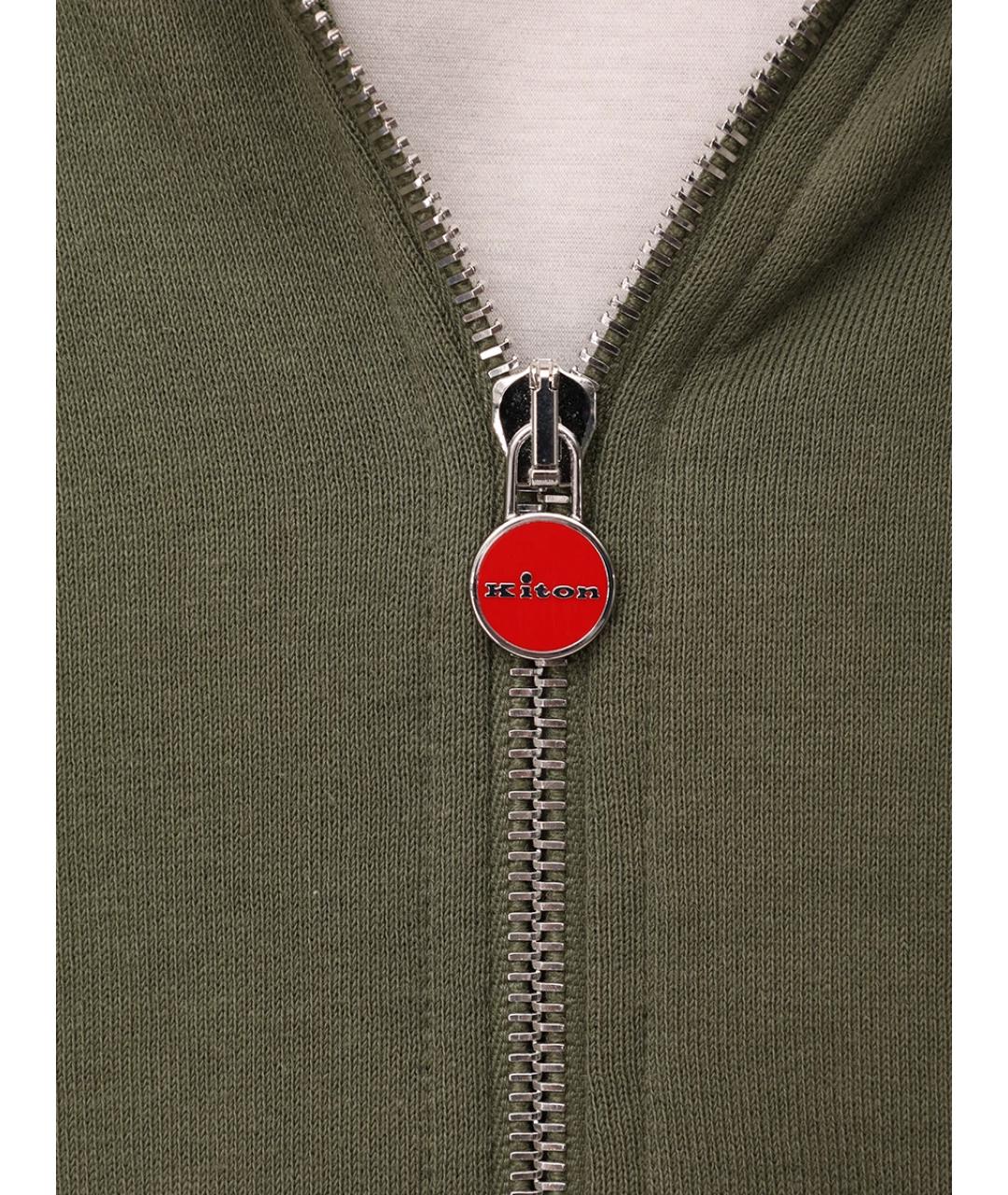 KITON Зеленый повседневный костюм, фото 5