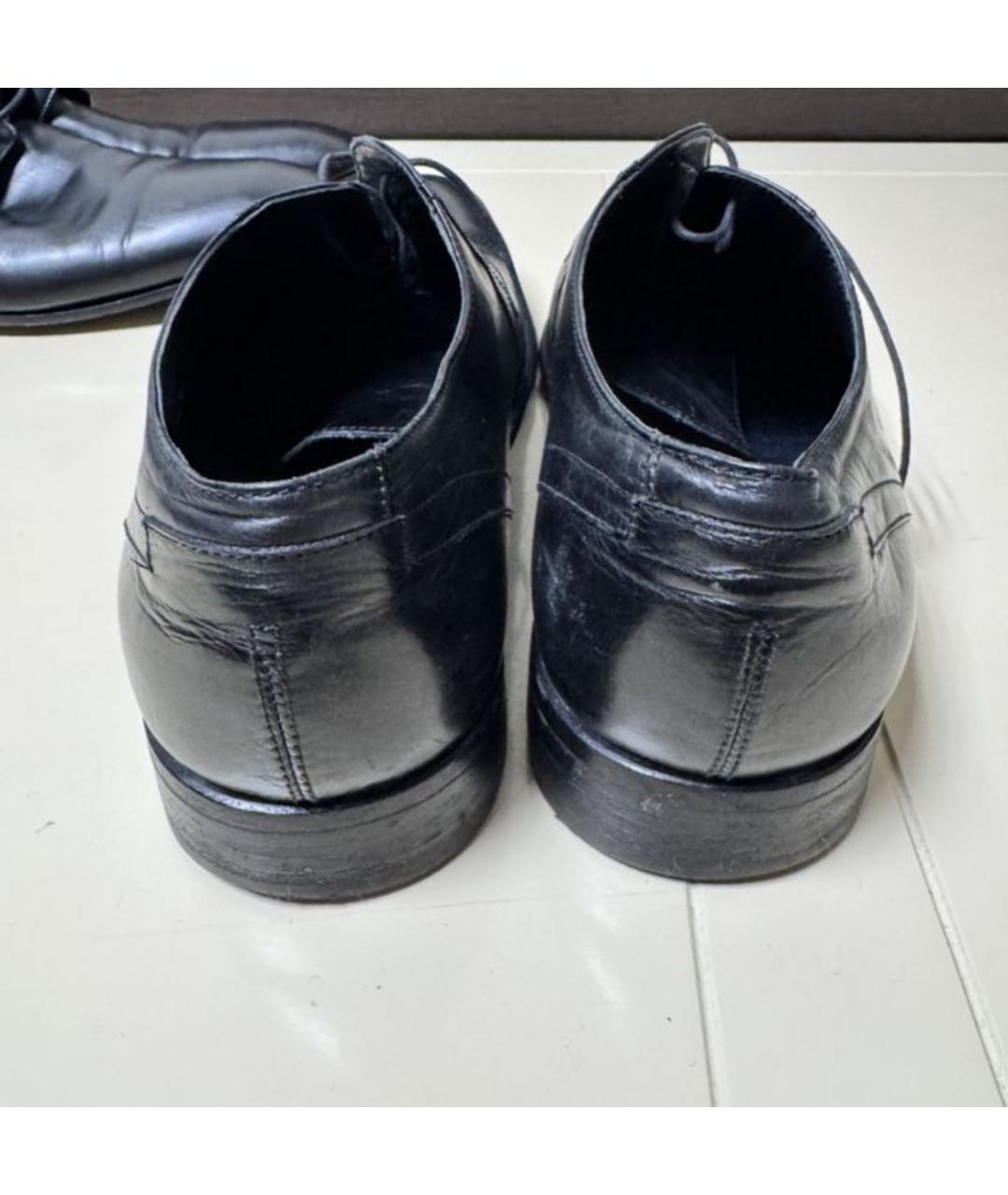 ZILLI Черные кожаные туфли, фото 3