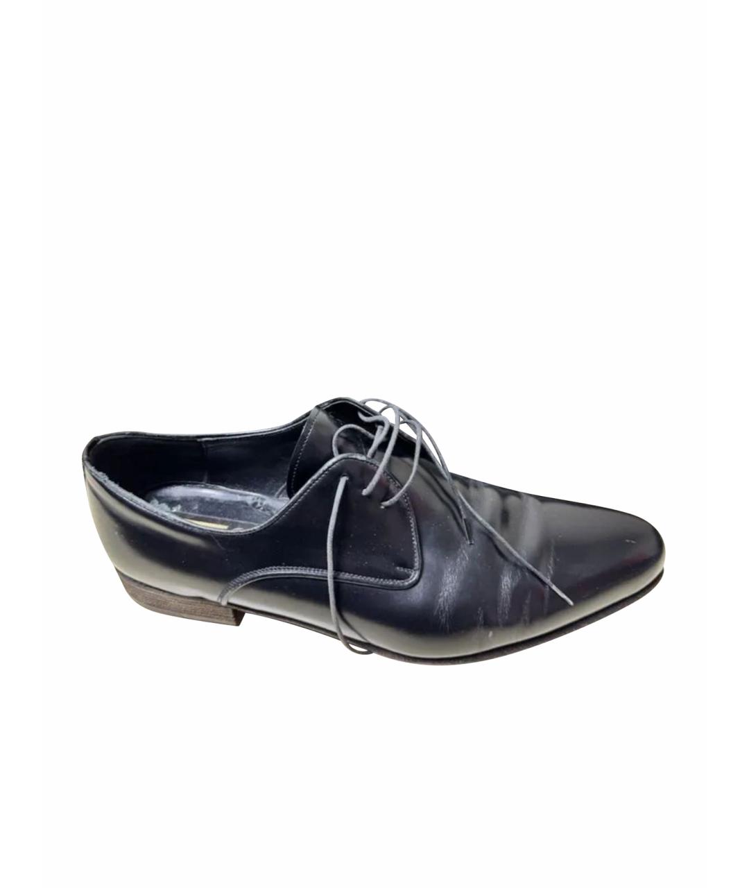 ZILLI Черные кожаные туфли, фото 1