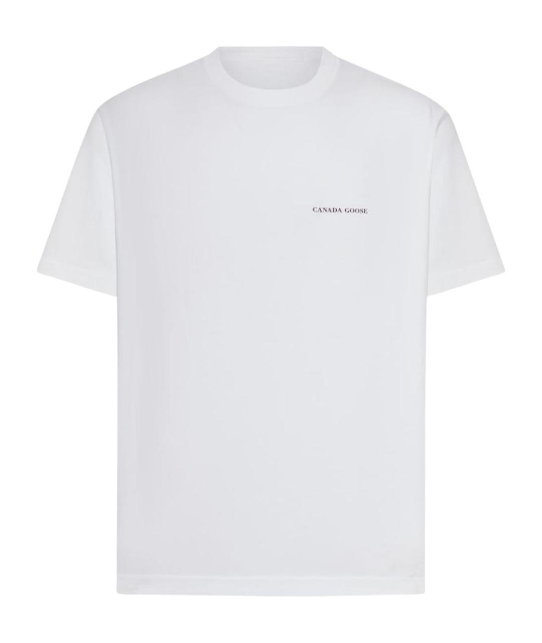 CANADA GOOSE Белая хлопковая футболка, фото 1