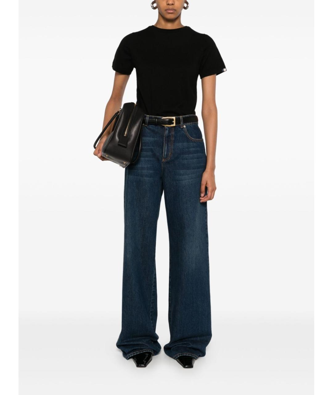 EXTREME CASHMERE Черный хлопковый джемпер / свитер, фото 5