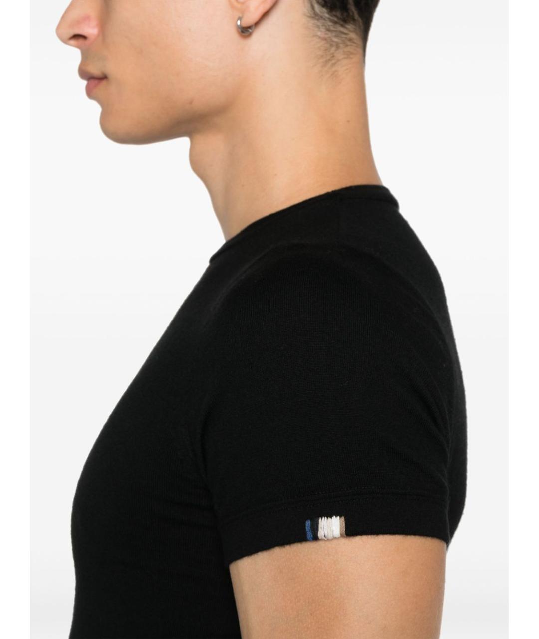 EXTREME CASHMERE Черный хлопковый джемпер / свитер, фото 3