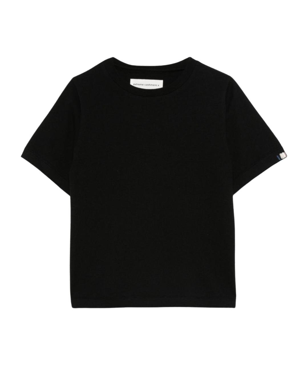 EXTREME CASHMERE Черный хлопковый джемпер / свитер, фото 1