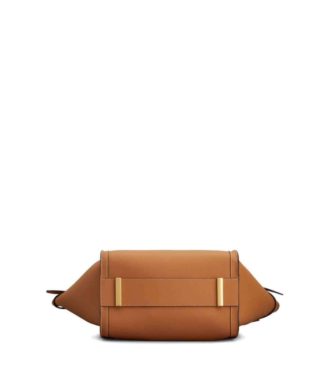 TOD'S Коричневая кожаная сумка тоут, фото 4