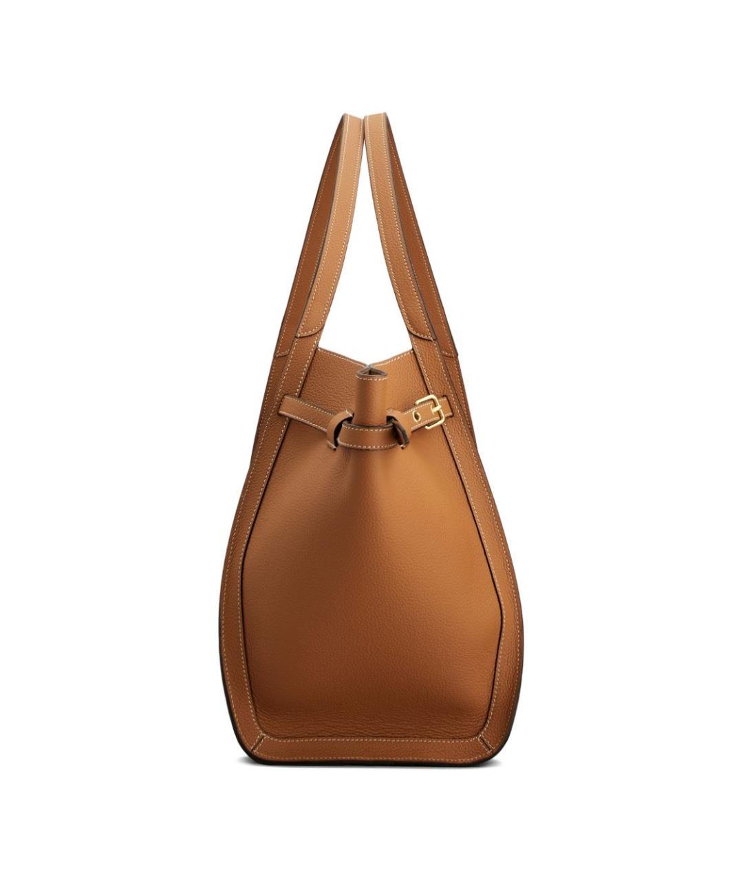 TOD'S Коричневая кожаная сумка тоут, фото 6