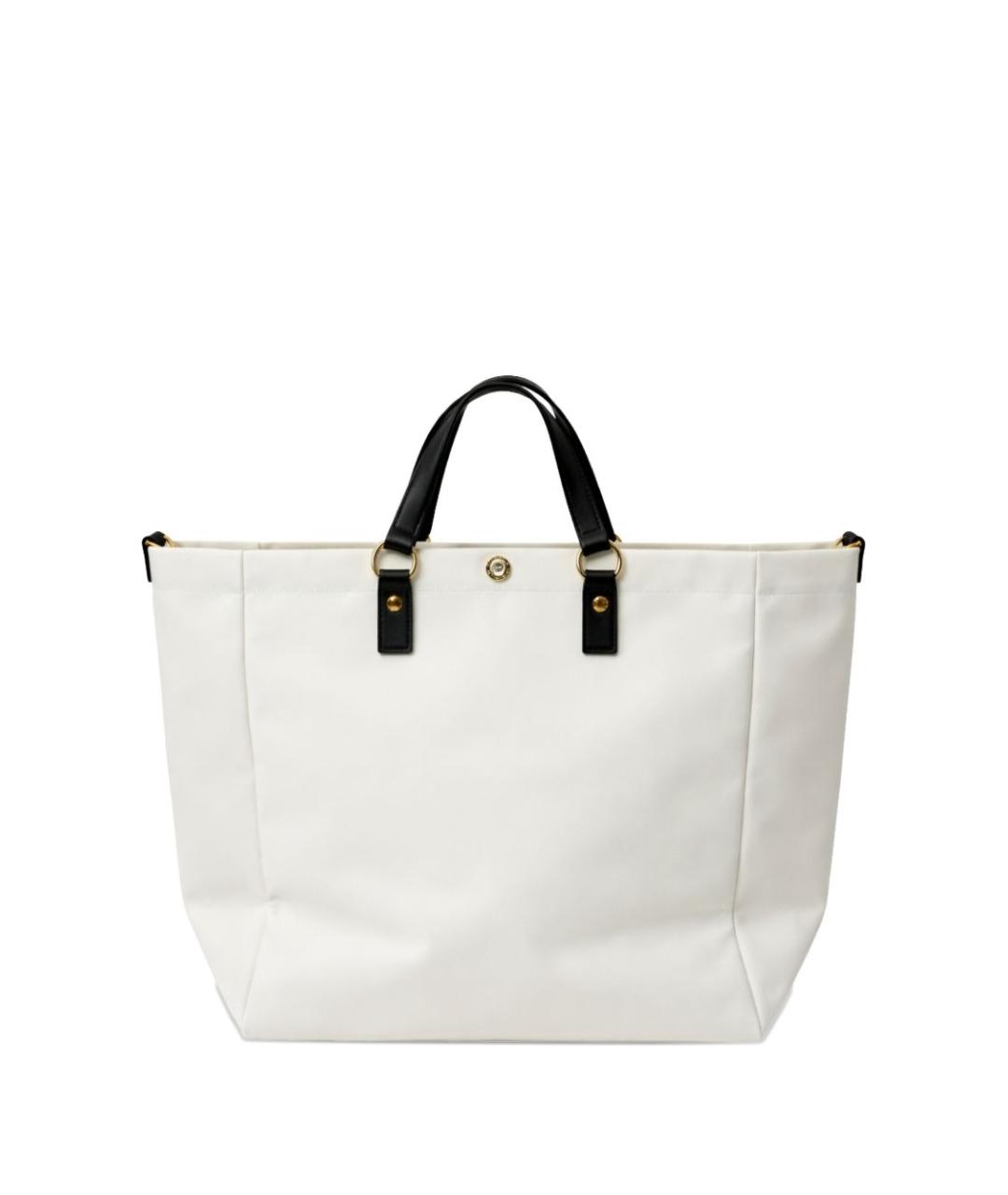 ELISABETTA FRANCHI Бежевая хлопковая сумка тоут, фото 4