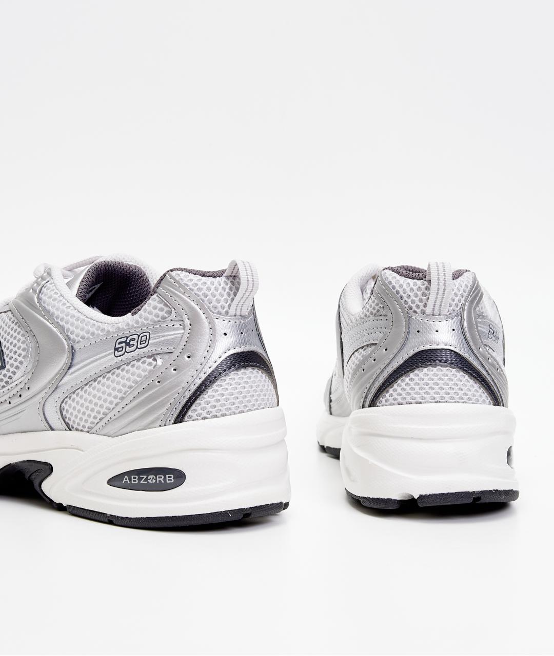 NEW BALANCE Серые текстильные низкие кроссовки / кеды, фото 3