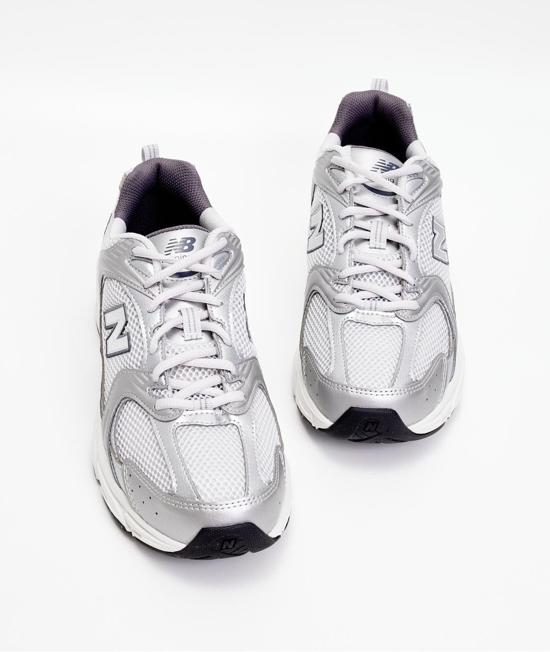 NEW BALANCE Серые текстильные низкие кроссовки / кеды, фото 4